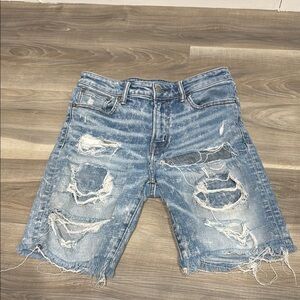 🏁 American eagle Bermuda Distressed Denim Shorts size 30